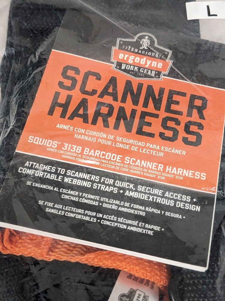 New Tenacious Ergodyne Work Gear Barcode Scanner Harness Size Large