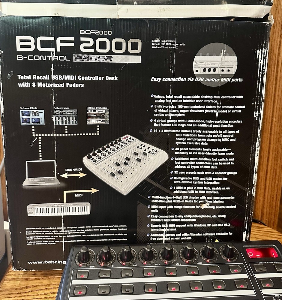 Behringer BCF2000 B-Control Fader USB Midi Controller with Motorized Faders