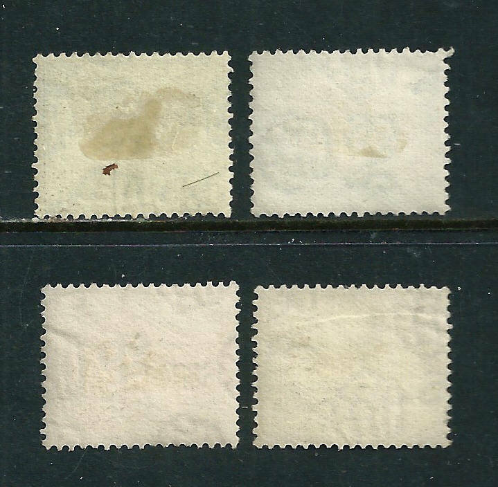 🗺️ Straits Settlements (Selangor) - 4 used postage stamps 1935-1936