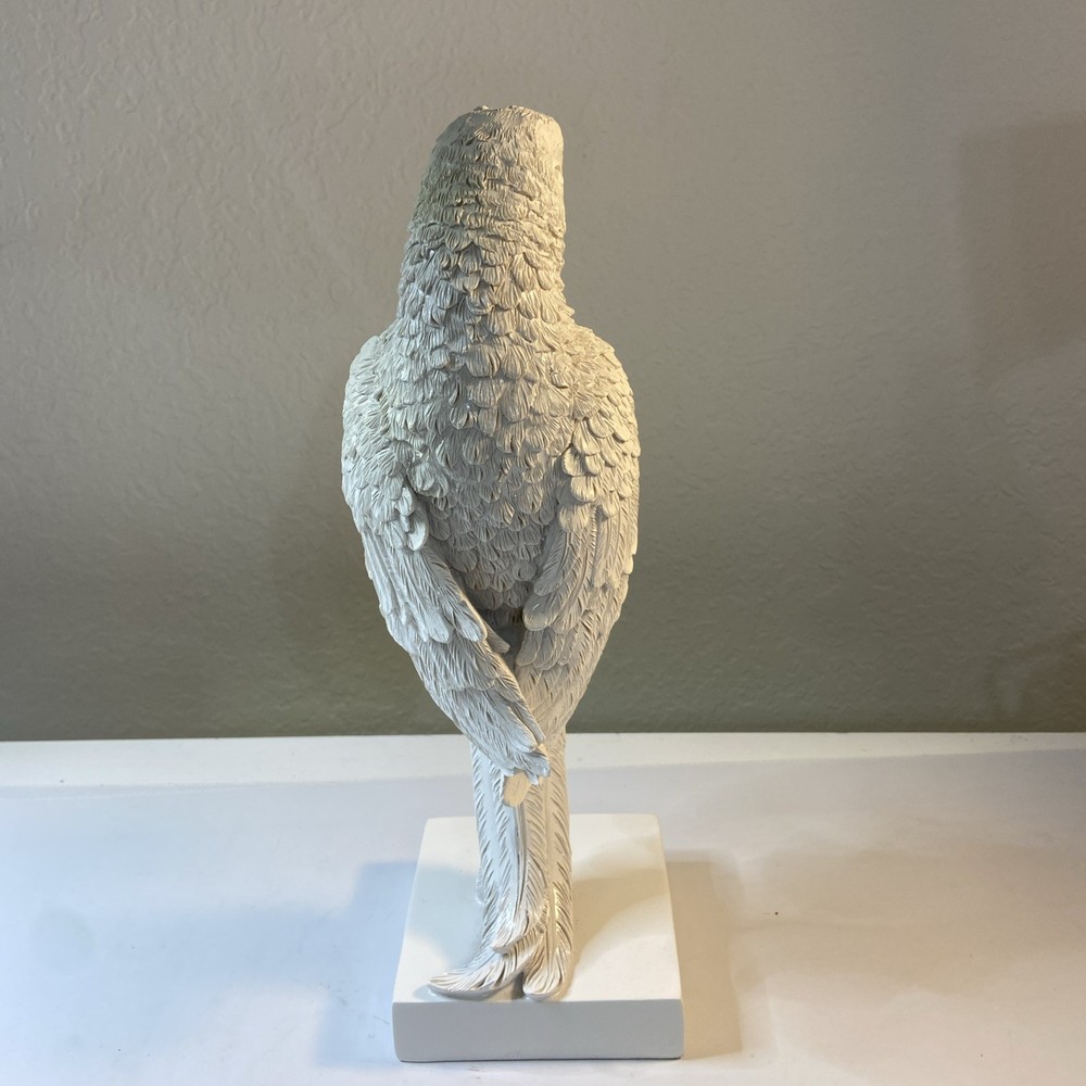 Life-Size 20th Century White Parrot Bird Statue