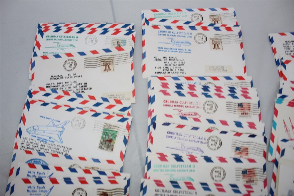 WHITE SANDS TEST FLIGHT COVER LOT 100 DIFFERENT MISSILES, SHUTTLE TRAINING, ETC