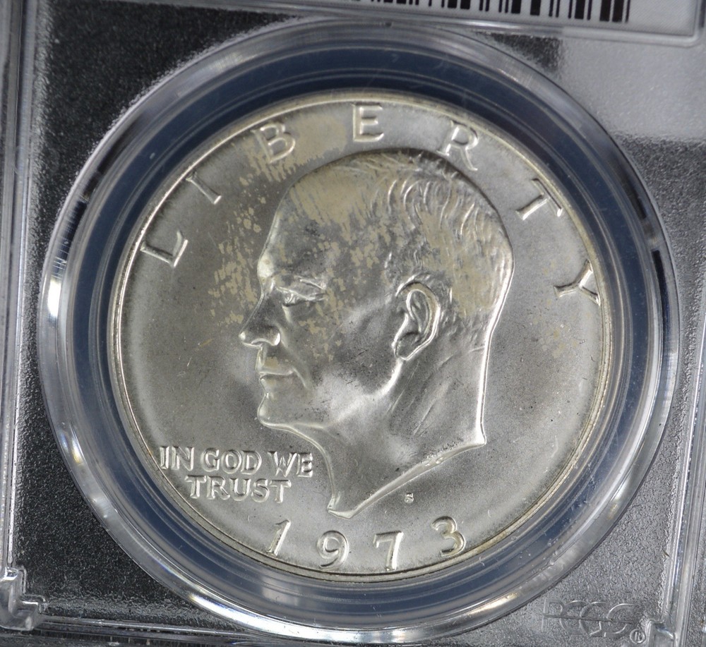 1973 S Eisenhower Silver Dollar $1 PCGS MS 65