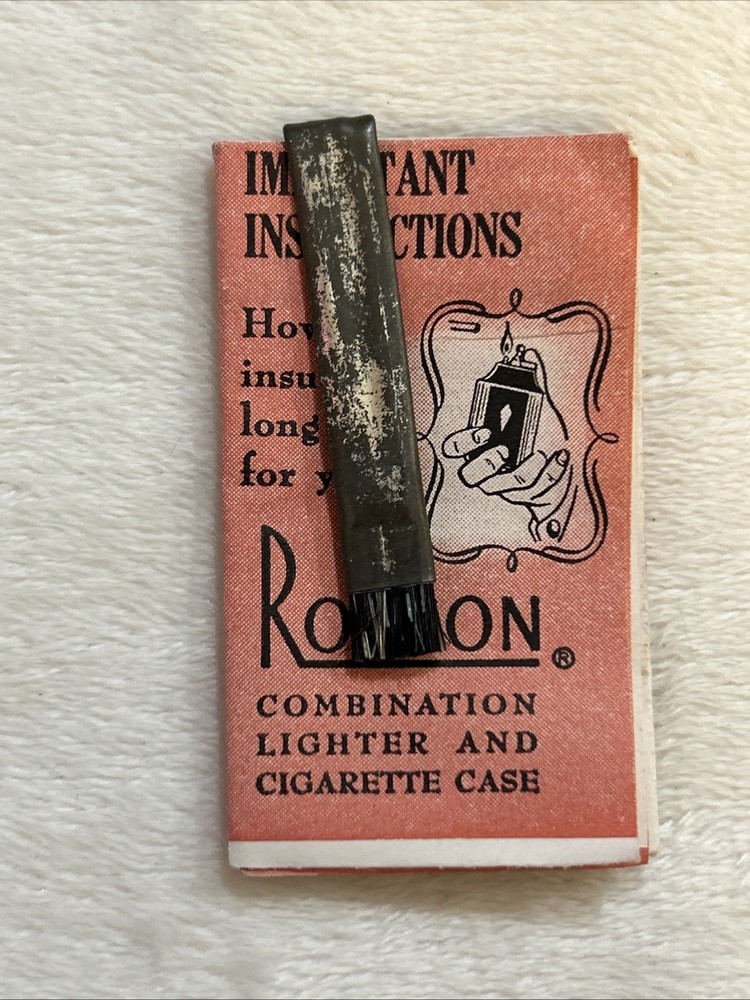 Vintage Ronson Mastercase Cigarette Case Lighter Unfired Unused