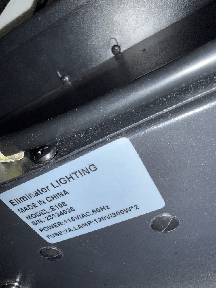 Eliminator Lighting LE108 Double Derby Halogen Multicolor Effect Light w/Bracket