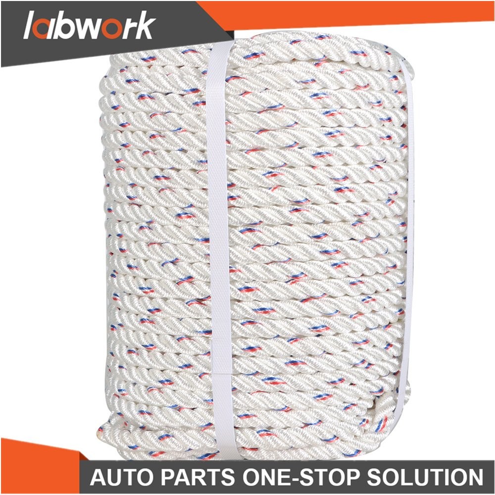 Labwork Double Braid Polyester Arborist Bull Rope Pulling Rigging Line 5/8"×150'