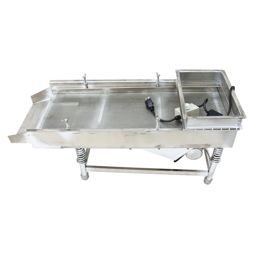 3mm Screen Stainless Steel Linear Vibrating Screen Shaker Single Layer 110V