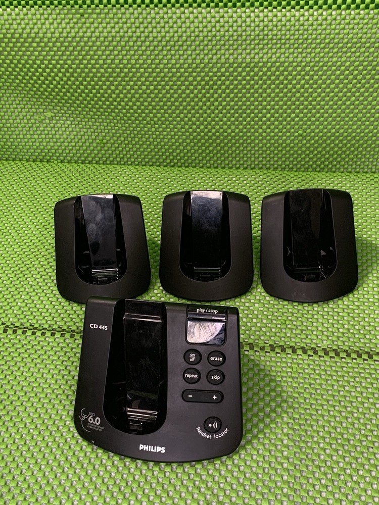 PHILIPS DECT 6.0 CD445 (4) Handset Cordless Phone with Answering System