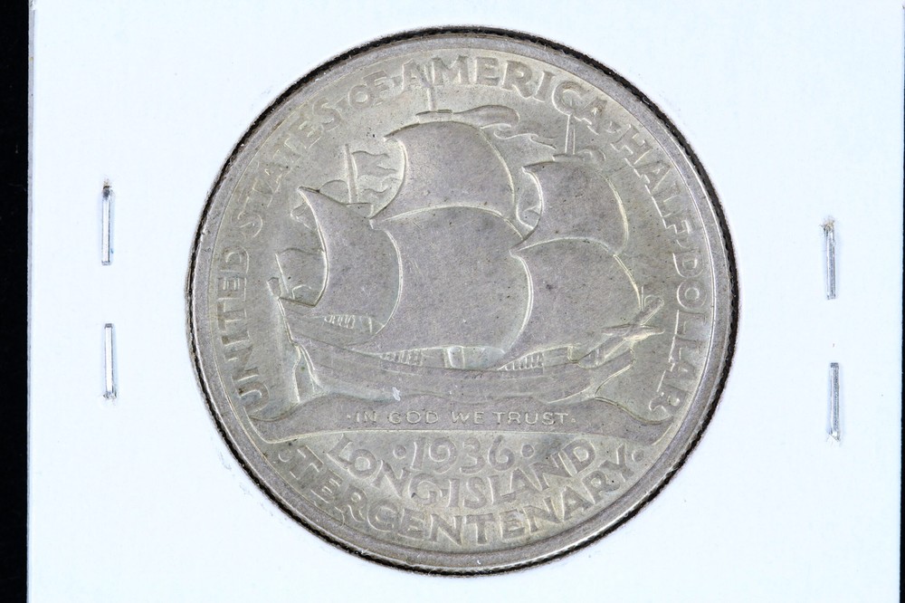 1936 Long Island Tercentenary Commemorative Half Dollar 3Q96