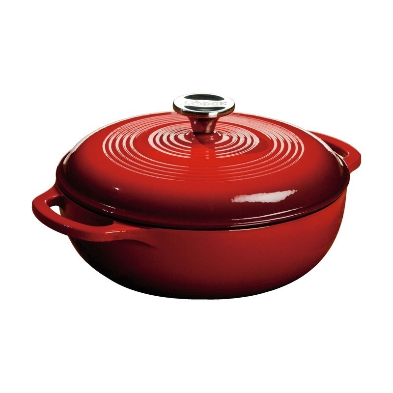Enamel Cast Iron Dutch Oven Kitchen Cookware Induction Safe Oven Multitasker New