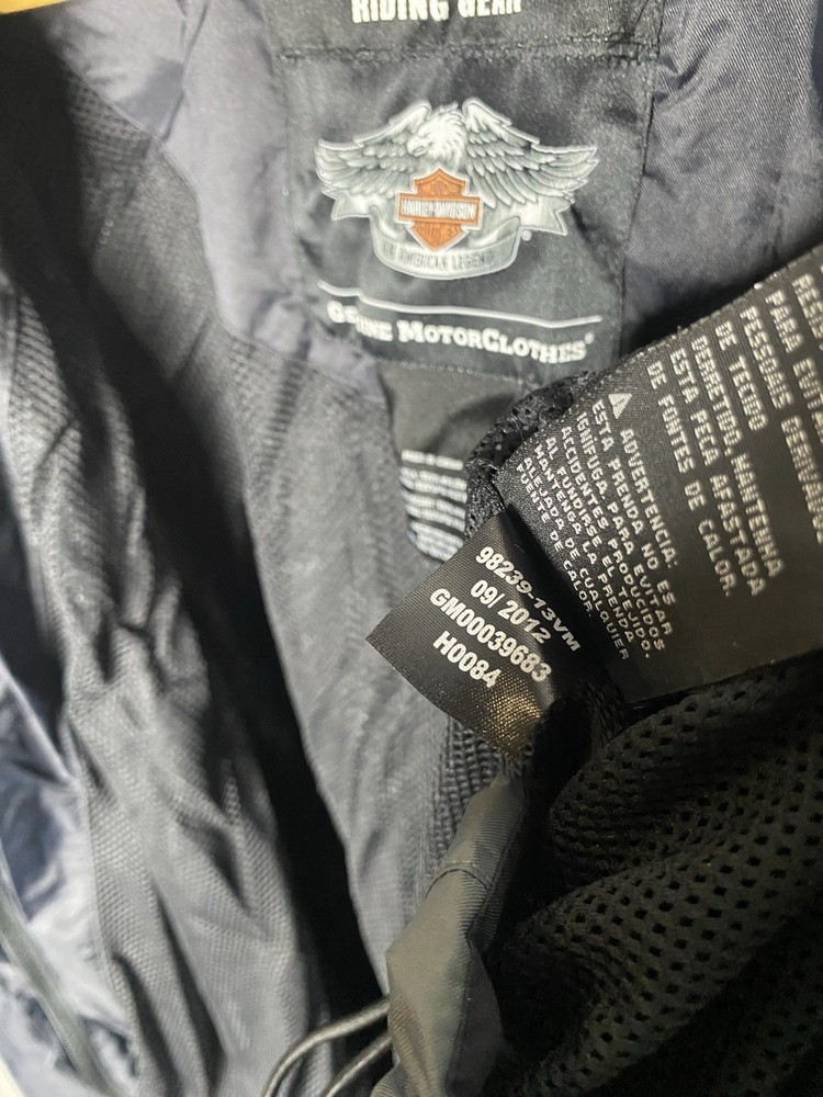 Harley Davidson Roadway Rain Suit Packable Size Medium Waterproof 3M
