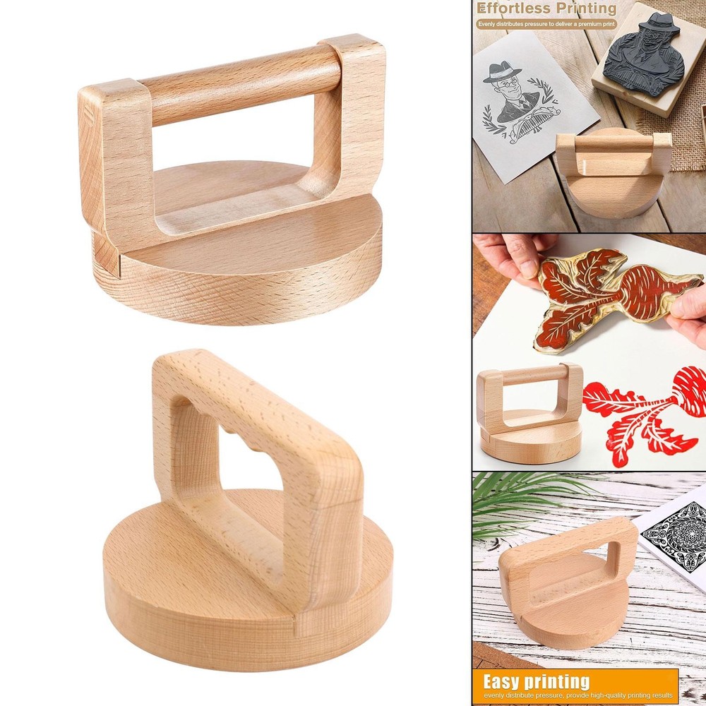 Baren Tool for Block Printmaking, Handheld Printing Device for Craft Projects