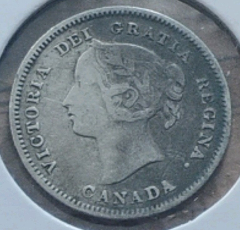 1900 Canada 5 Cent .925 Sterling Silver Coin