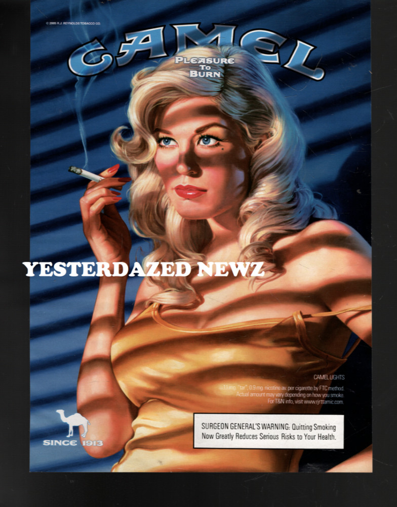 2005 Print Ad Camel Cigarettes "Pleasure To Burn"