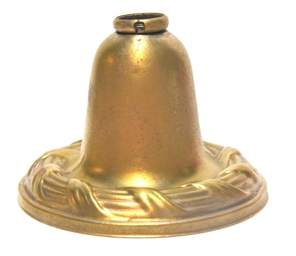 VINTAGE DECORATIVE BRASS CEILING BELL CANOPY