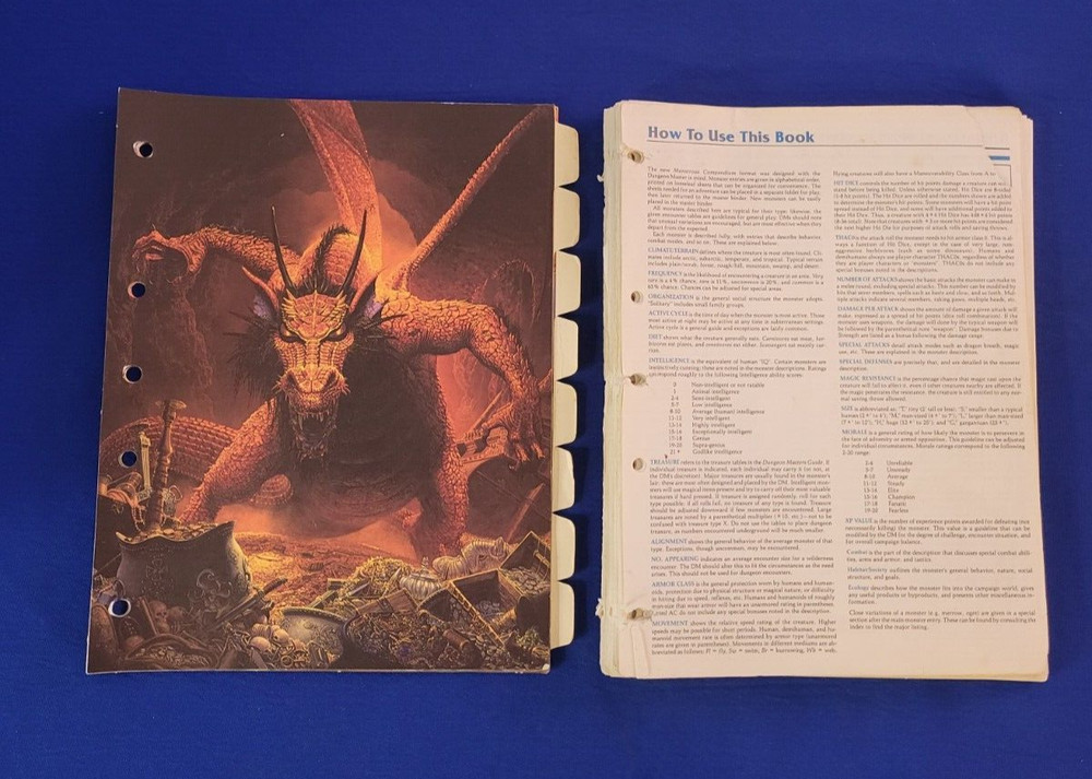 Monstrous Compendium Appendix Volume One - AD&D (Complete)