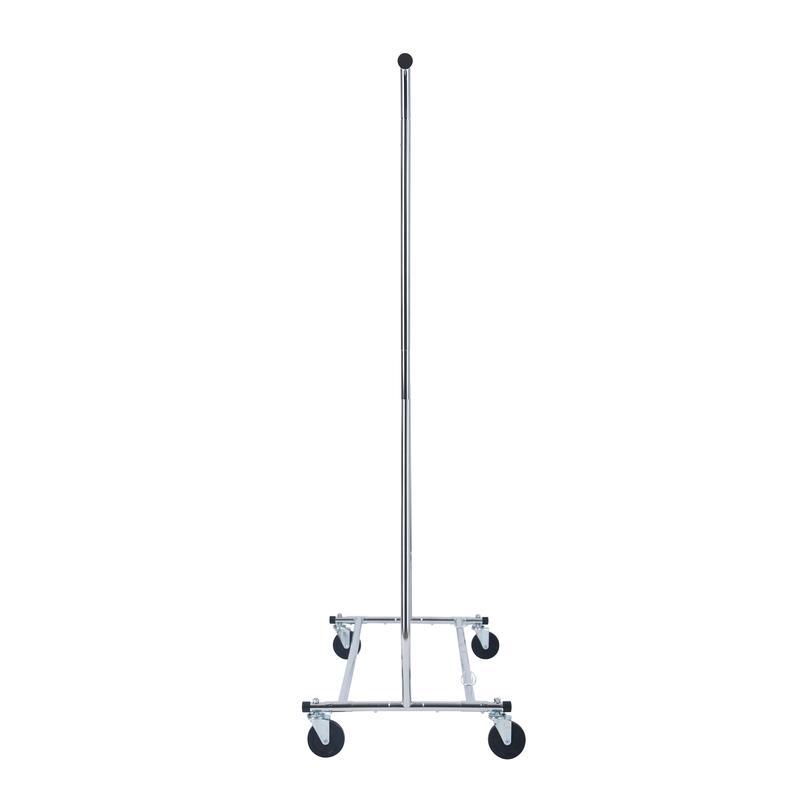 Heavy Duty Folding Adjustable Garment Rack Rolling Storage Solution 100lbs New