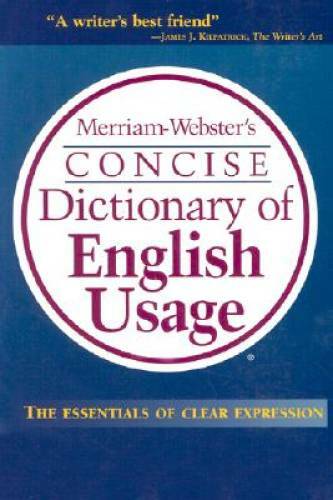 Merriam-Webster's Concise Dictionary of English Usage - Paperback - GOOD