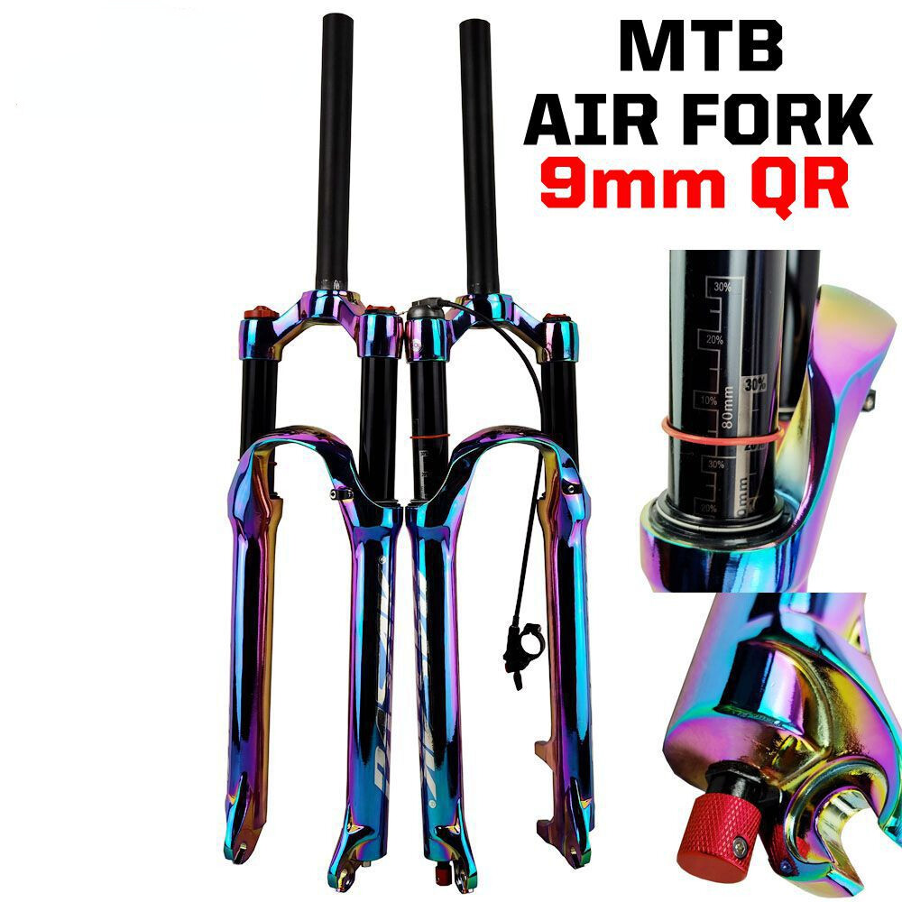 MTB Bicycle Air Fork Shoulder Control 27.5" 29" Damping Shock Rebound Adjustment