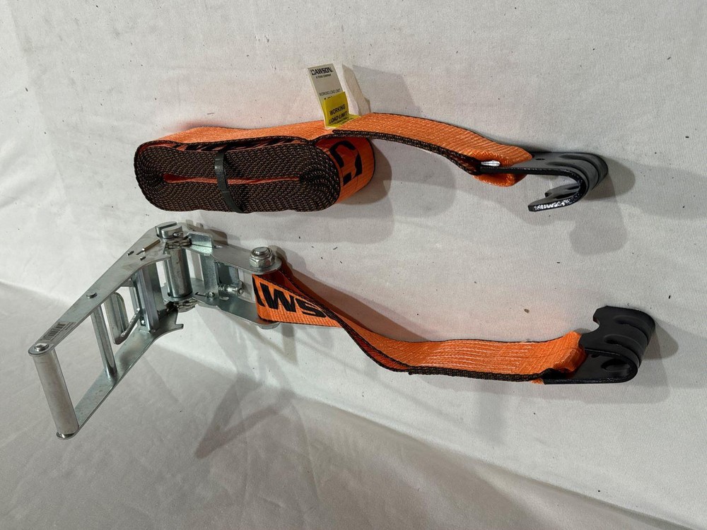 3"X30' Heavy Duty Ratchet Strap with Flat Hook 2 Pack