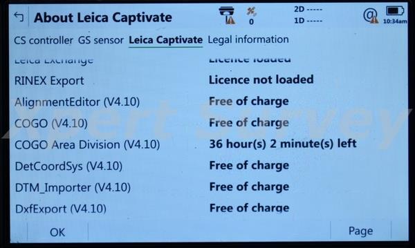 Leica CS20 Captivate V4.10 Field Controller Data Collector w/ GS Robotic Support