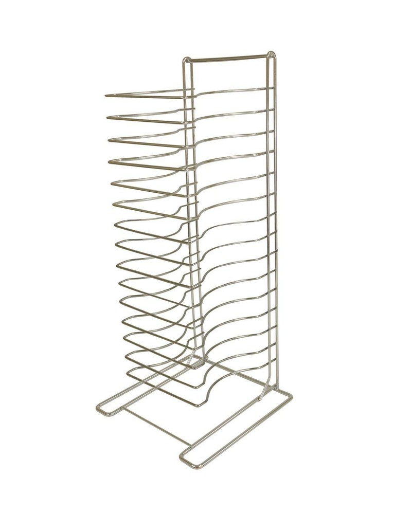 Thunder Group CRPT1015 15 Tier Chrome Plated Welded Pizza Pan Rack