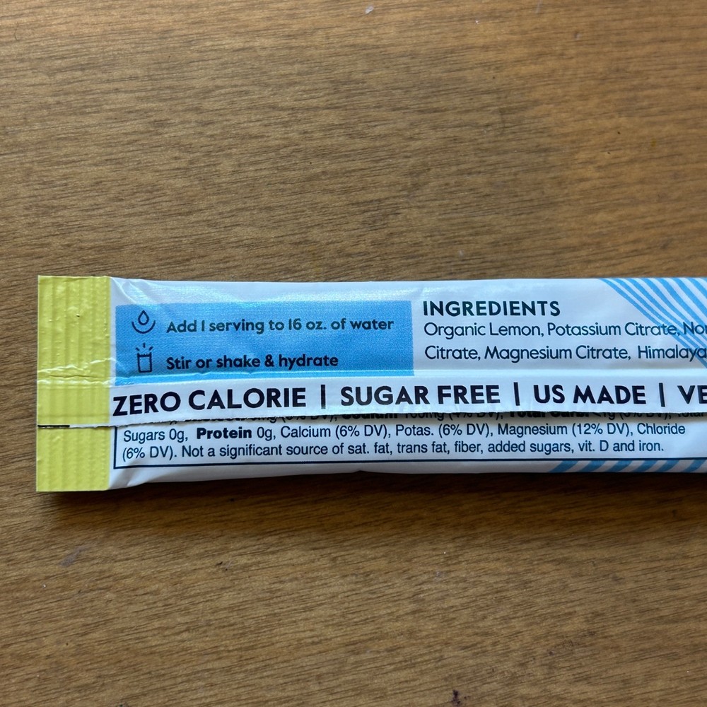 Nectar Hydration Essential Daily Hydration Fresh Lemon Flavor