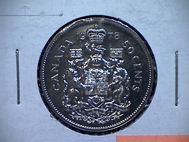 1978 Canada UNC.  PL 50 cent Coin