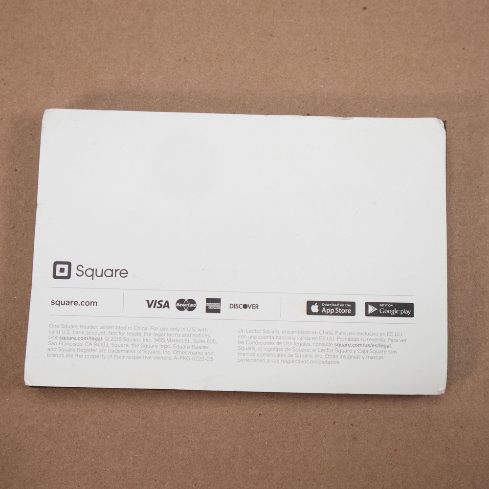 Square Reader White Credit Card Reader Magstripe 3.5mm Audio Jack POS 2015