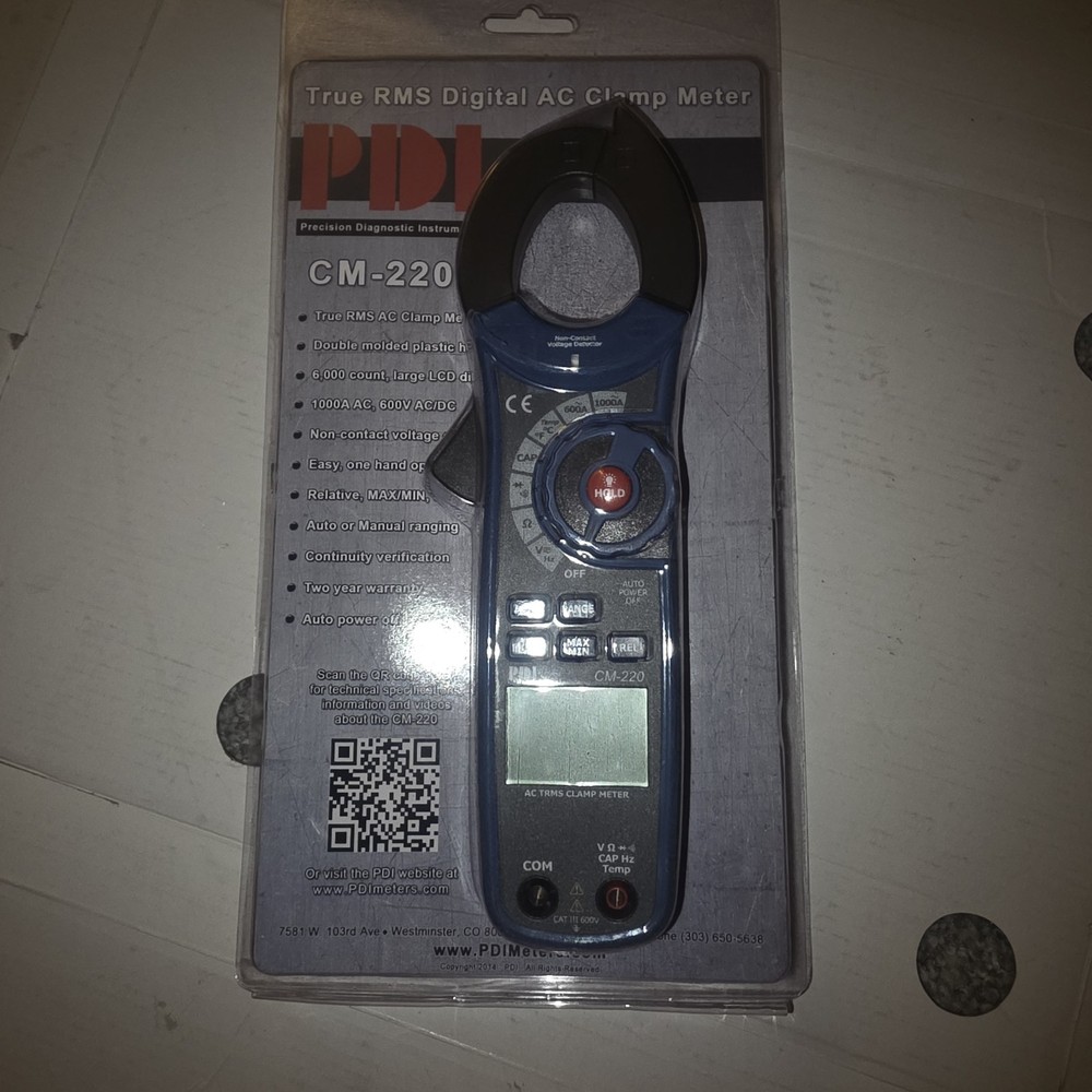 True Rms Digital AC Clamp meter PDI CM-220