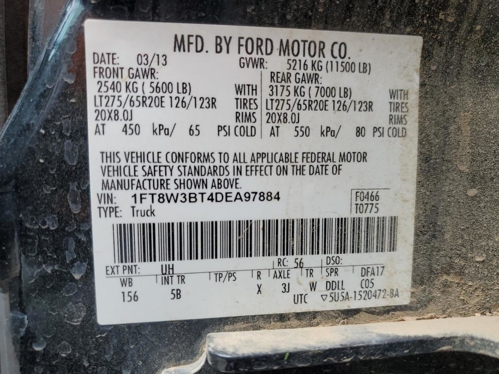 CONTROL PANEL OEM 2013 FORD F350SD 1YR WRNTY
