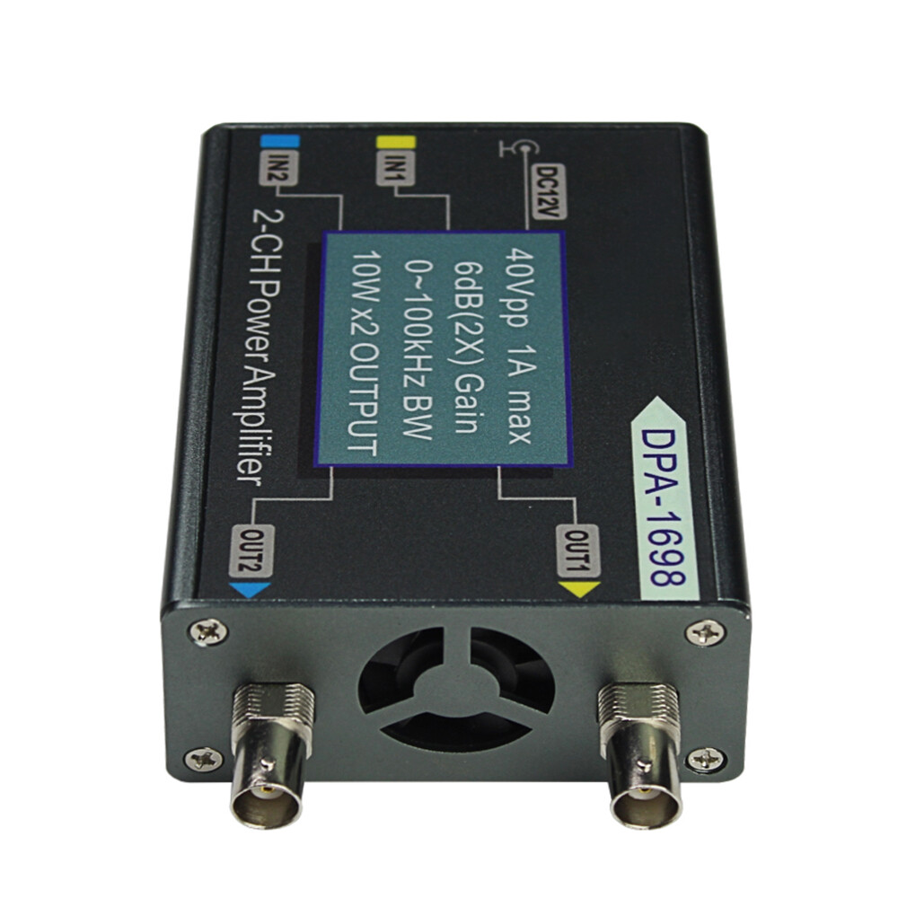 Dual Channel DDS Signal Source Function Signal Generator Power Amplifier 0-40V