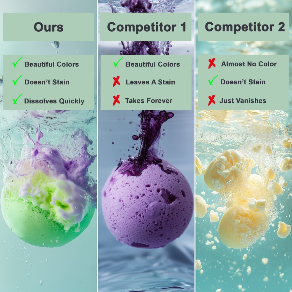 Tropical Fruit Bath Bombs Gift Set (Aqua Elegante) - 12 Large Bubble Bathbombs