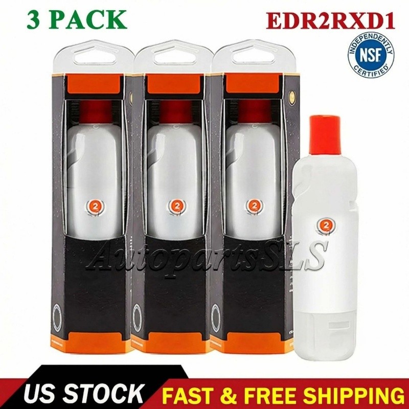 3PACK ΕDR2RXD1 Refrigerator Water Filter 2 Replacement Home NEW Sealed US Ship