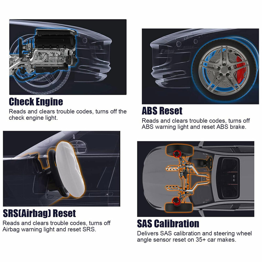 AD610 ABS SRS SAS Reset Engine Diagnostic Tool ANCEL AD610 Plus Auto Scanner