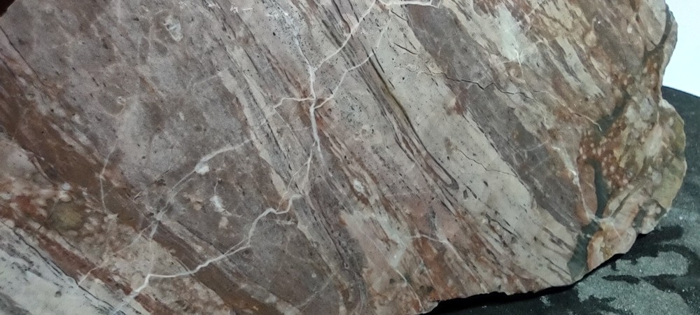 Lapidary Chalcedony Marble Specimen Thick Slab