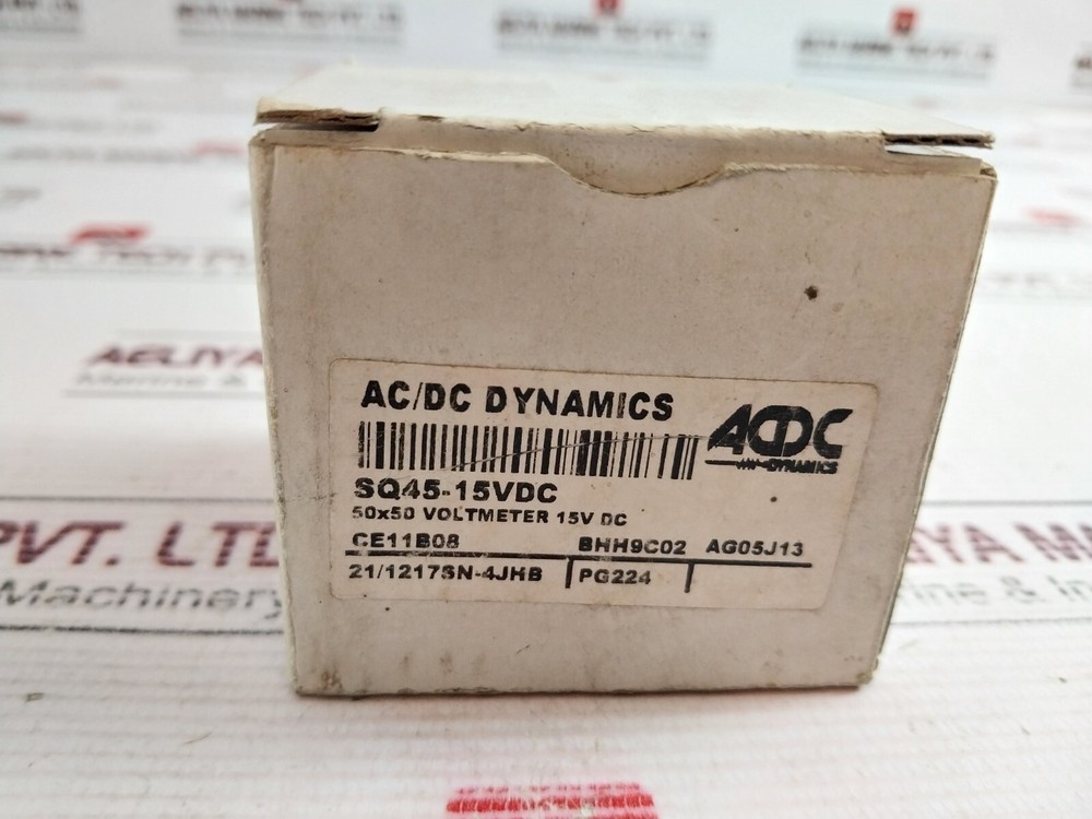ACDC DYNAMICS SQ-45 Class 2.5 50x50 Voltmeter 15V DC