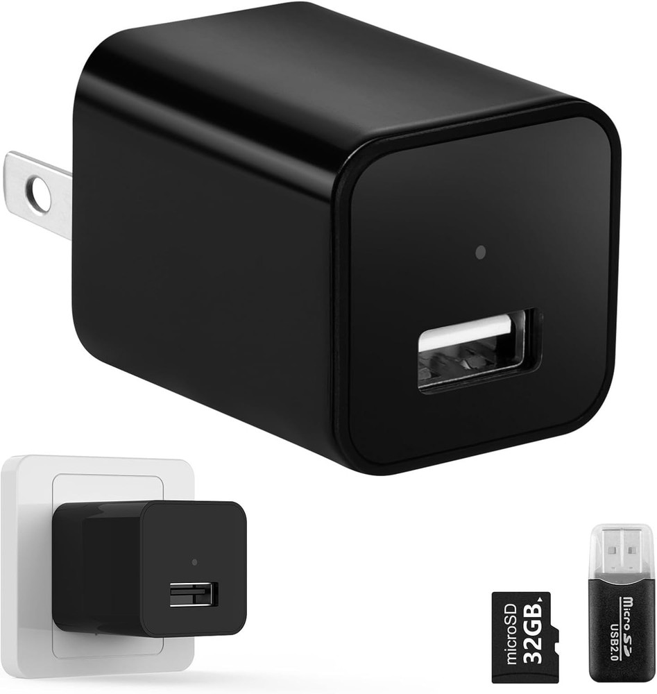 No Audio Charger Camera - Video-Only 1080P Small Camera with Motion Detection...