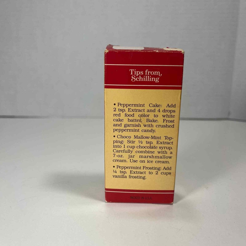 Vintage Schilling Pure Peppermint Extract