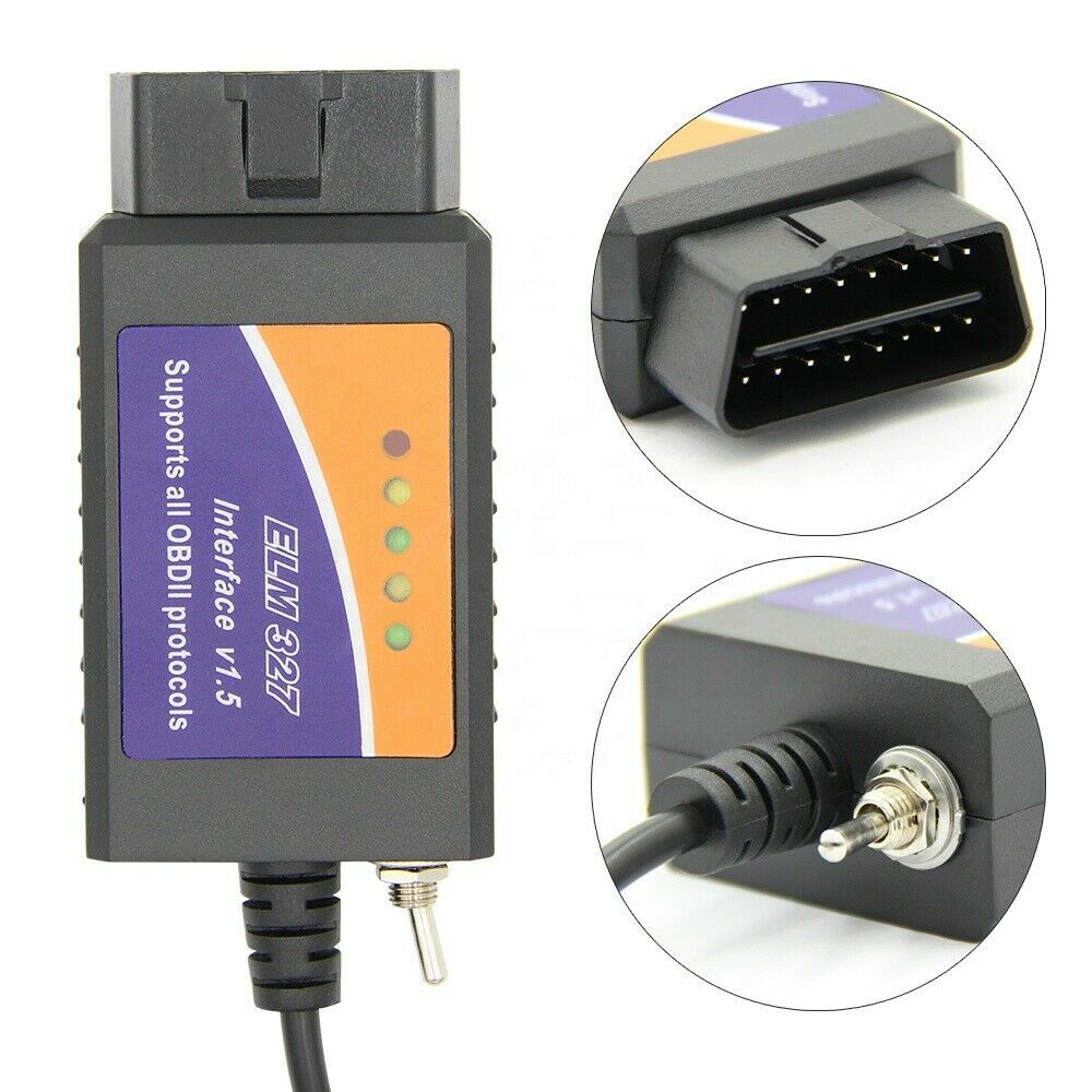 ELM327 USB Modified For Ford ELMconfig latest HS-CAN Switch CH340 Chip Converted