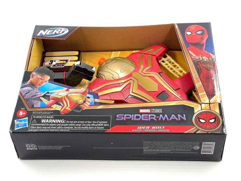 Nerf Spider-Man Web Bolt Blaster Marvel New