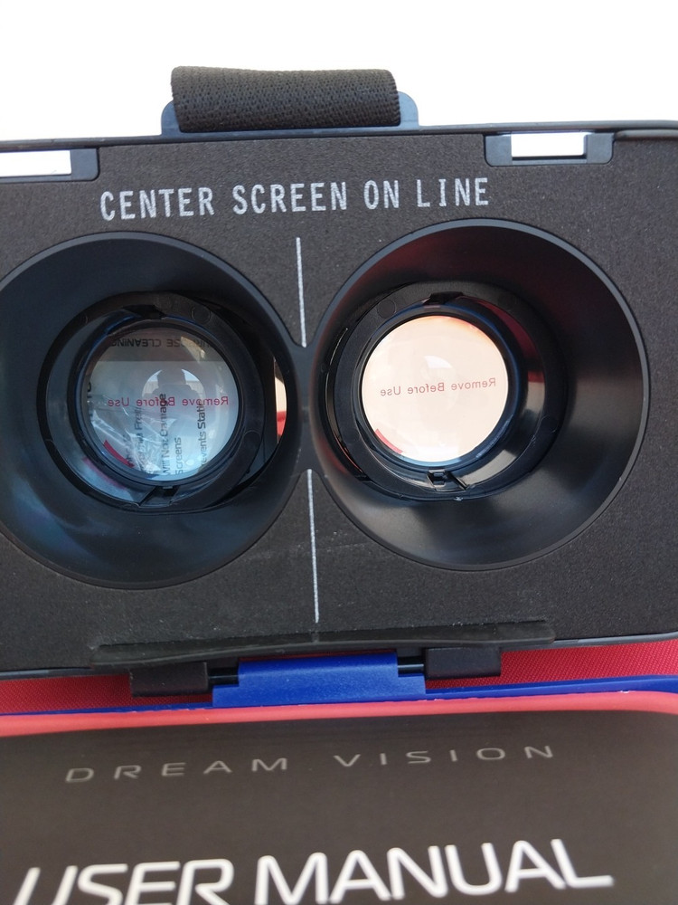 Dream Vision VR Virtual Reality 360 Smartphone Headset iOS Android Black