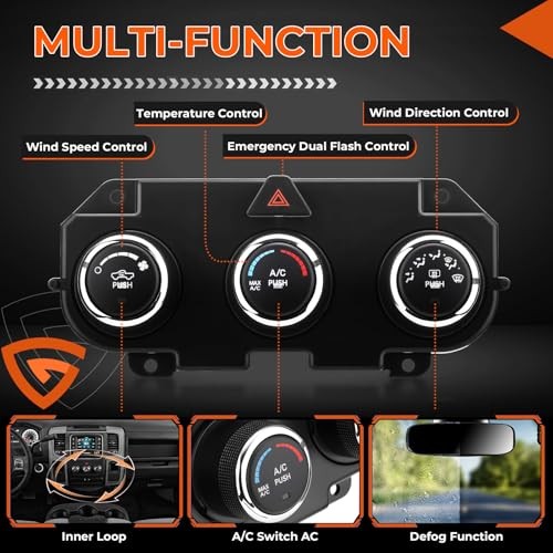 Front Climate Control Module 599-217 Heater A/C Control Switch fit for Dodge