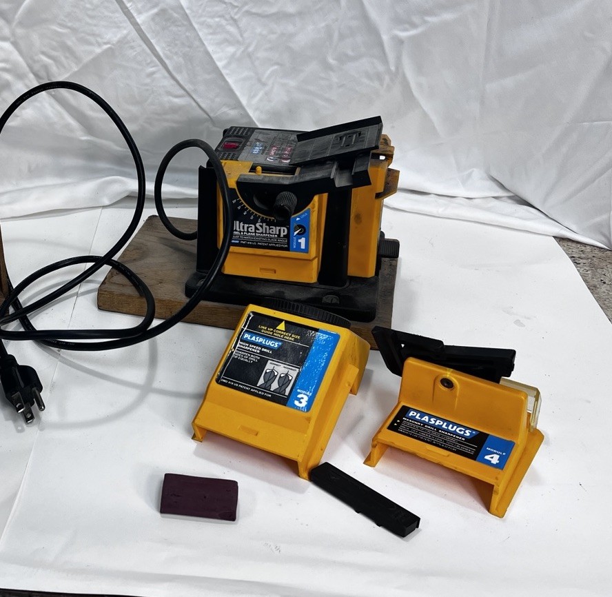 Plasplugs Sharpener Drill Knife Scissor Sharpener Module Tested