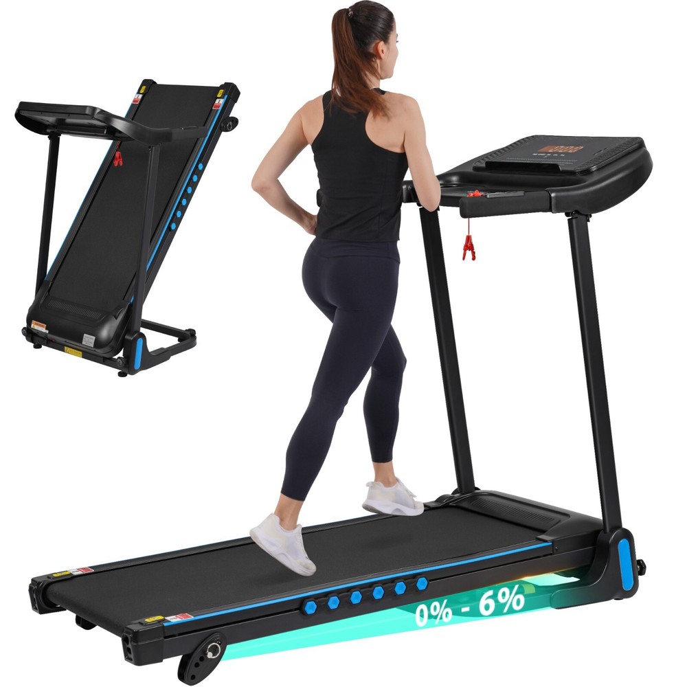 Treadmill 3.0HP 10MPH Hydraulic Folding Adjustable Incline Type C & USB Charge