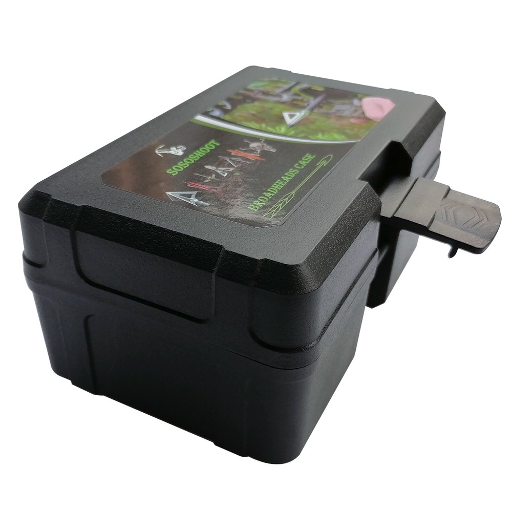 NEW PLASTIC BOX BROADHEAD PROTECTOR PORTABLE CASE CONVENIENT ARROWS STORAGE