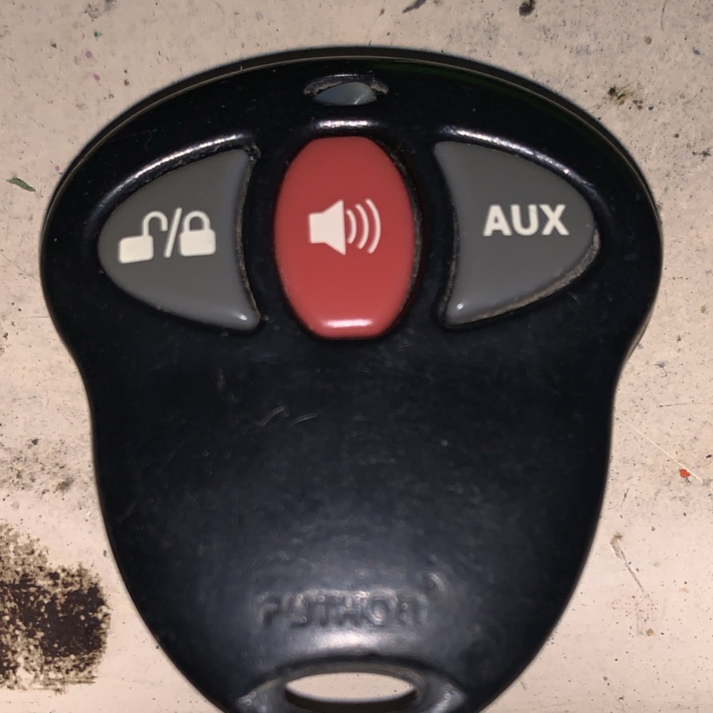 Python 473P Car Alarm Remote Replacement 3 Button Key Fob - 1 Remote