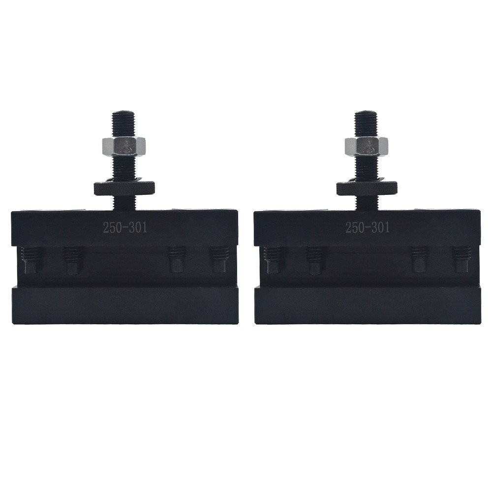 2× CXA #1 250-301 Quick Change Tool Post Turning & Facing Holder For Lathe
