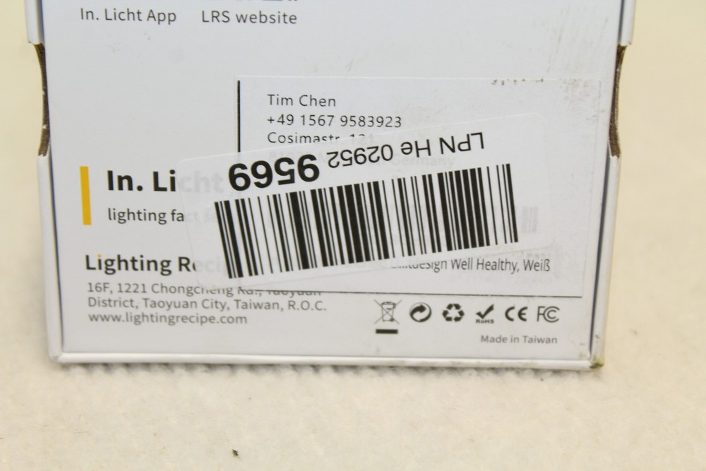 In. Light Pro Light Meter Sensor White 5 in 1 New Invoice VAT