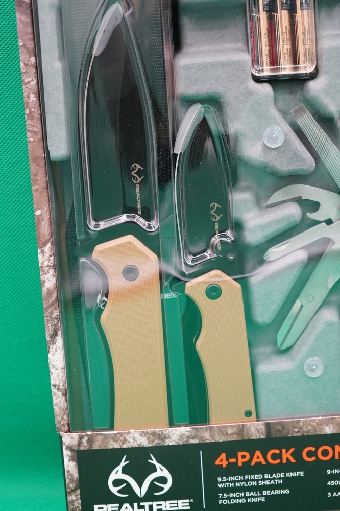 Realtree 4 Pack Combo Kit Knifes