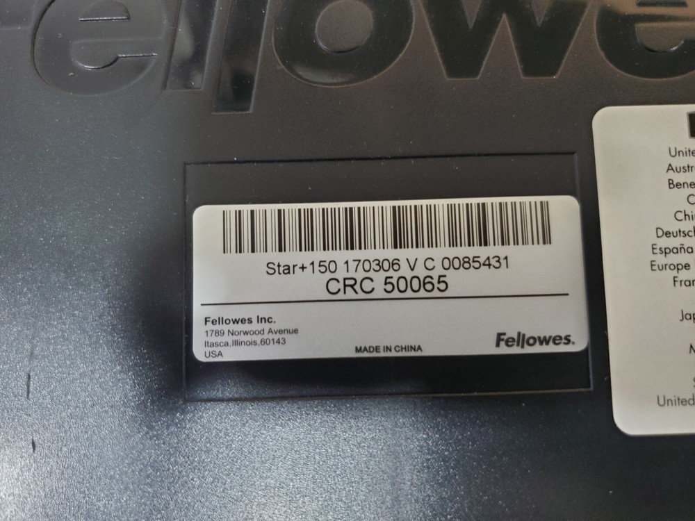 Fellowes Star+ 150 CRC 50065 Manual Comb Binding Machine